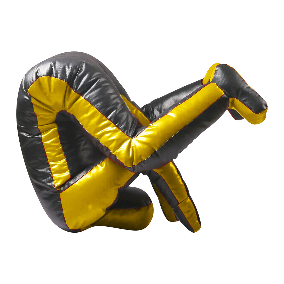 Special Limited Edition Brazilian Jiu Jitsu Premium Leather Grappling Dummy Boxing judo MMA - Black/Gold- Professional Range - DEFENDING POSITION