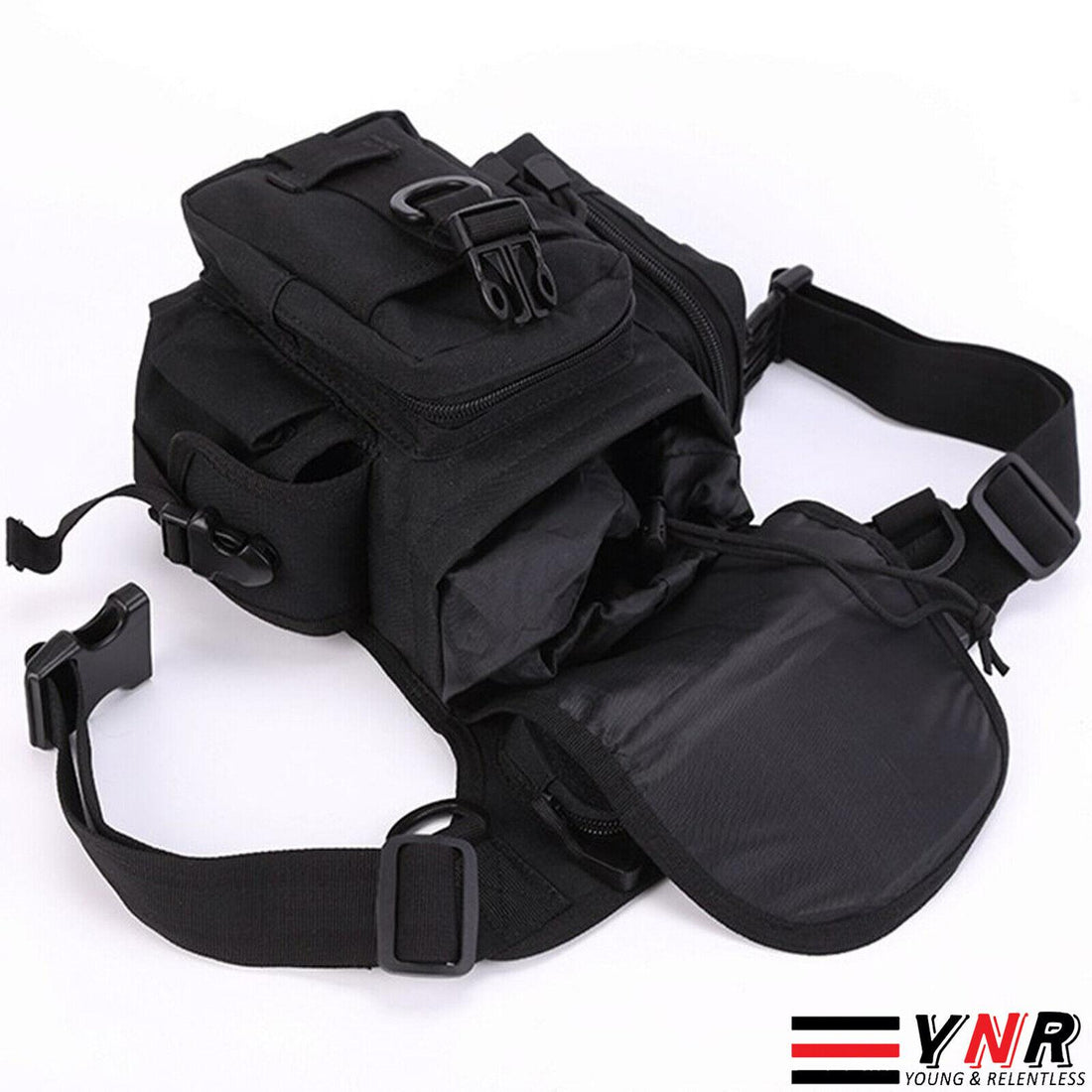 Tactical Drop Leg Bag Adjustable Army Hunting Waist Packs Molle Pouch Leg Bag UK