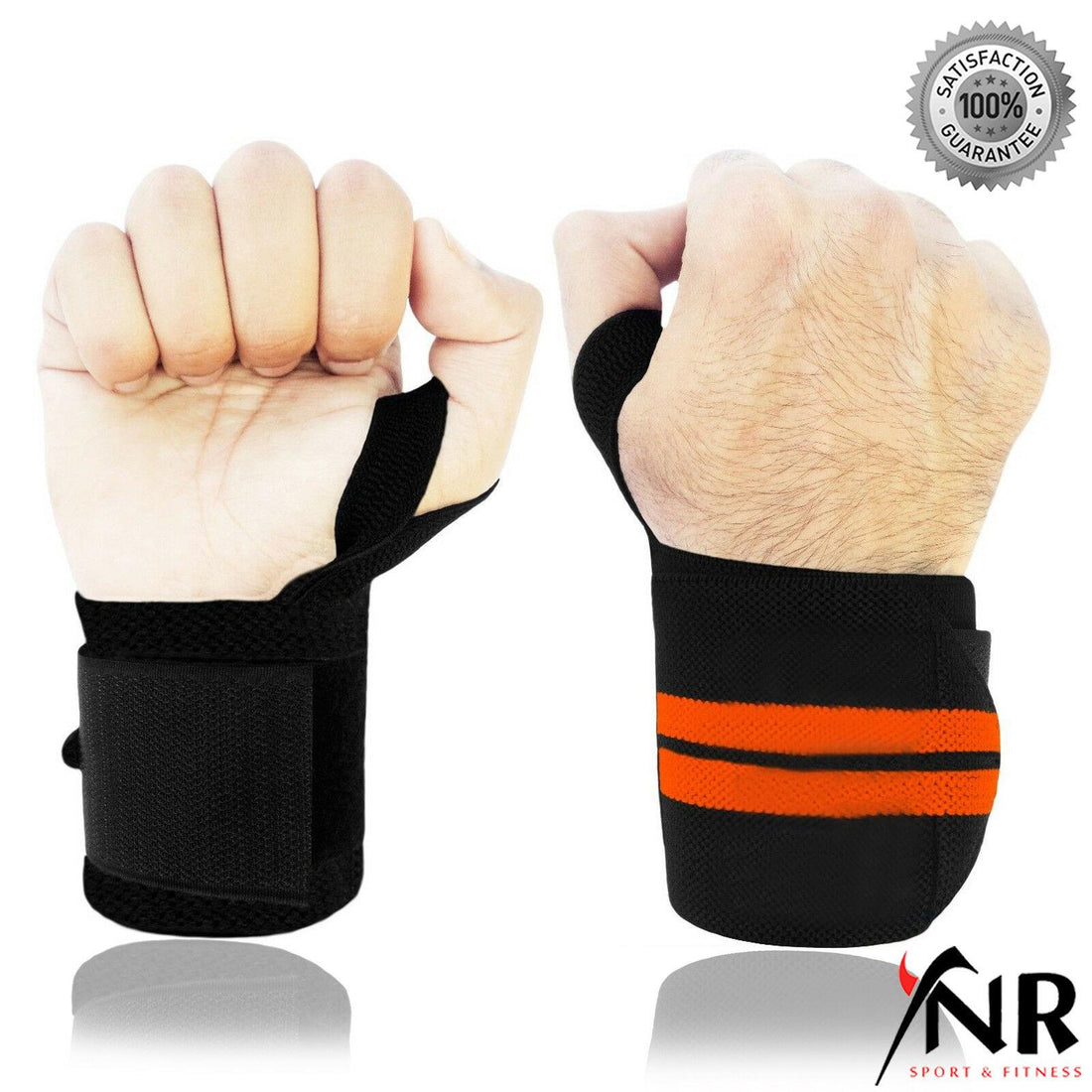 Power Weight Lifting Wrist Wraps Gym Training Straps Hand Bar Support Gloves NEW